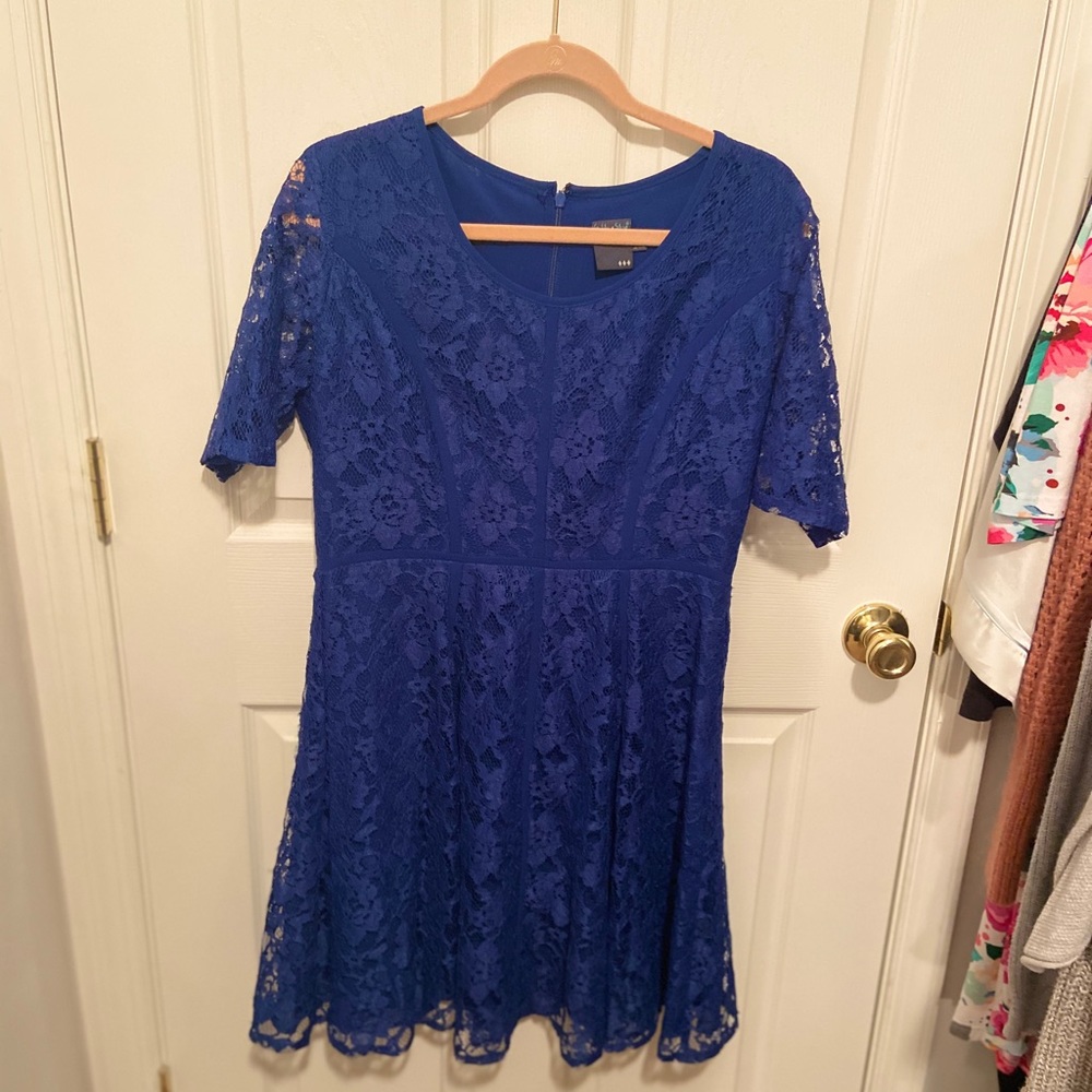 Lace Blue Dress